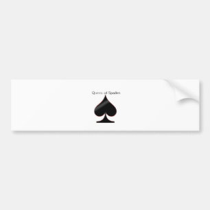 Queen of Spades Bumper Sticker