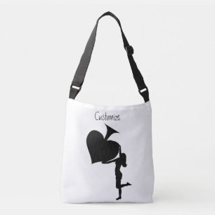 Queen of Spades Holding Black Ace Thunder_Cove Crossbody Bag