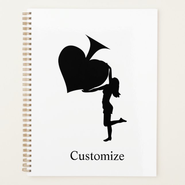 Queen of Spades Holding Black Ace Thunder_Cove Planner (Front)