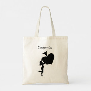 Queen of Spades Holding Black Ace Thunder_Cove Tote Bag