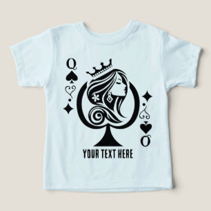 Queen of Spades playing card symbol with elegant