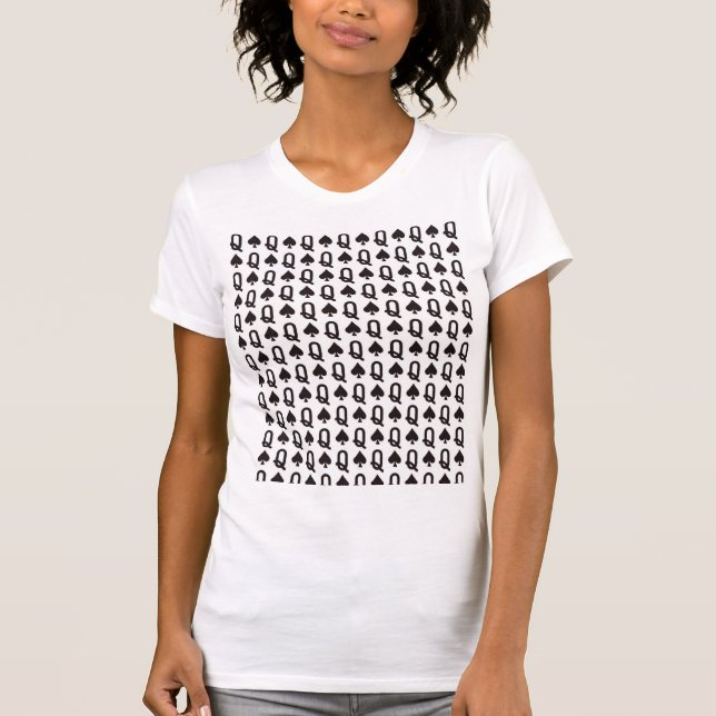 Queen of spades symbol T-Shirt (Front)