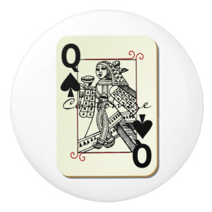 Queen of Spades Thunder_Cove Ceramic Knob