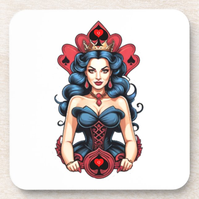 Queen of Spades Thunder_Cove Coaster (Front)