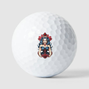 Queen of Spades Thunder_Cove Golf Balls