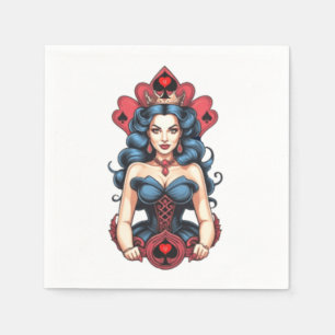 Queen of Spades Thunder_Cove Napkin