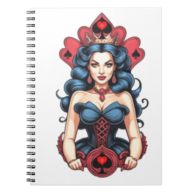 Queen of Spades Thunder_Cove Notebook (Front)