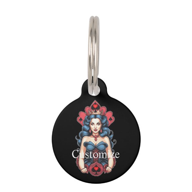 Queen of Spades Thunder_Cove Pet Tag (Front)