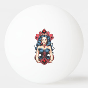 Queen of Spades Thunder_Cove Ping Pong Ball