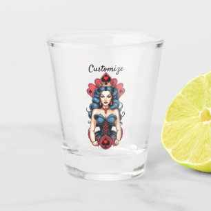 Queen of Spades Thunder_Cove Shot Glass