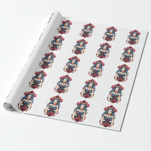 Queen of Spades Thunder_Cove Wrapping Paper