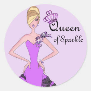 "Queen of Sparkle" Stickers