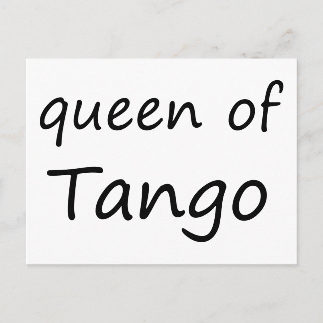 Queen of Tango! Postcard (Front)