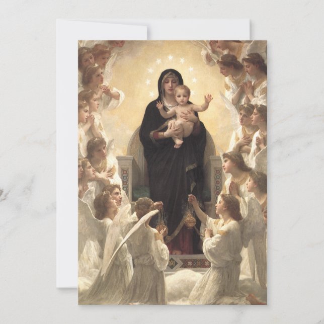 Queen of the Angels Regina Angelorum by Bouguereau (Front)