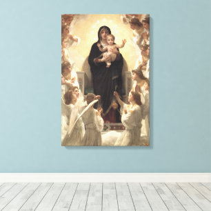 Queen of the Angels Regina Angelorum by Bouguereau Canvas Print