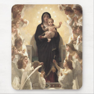 Queen of the Angels Regina Angelorum by Bouguereau Mouse Pad