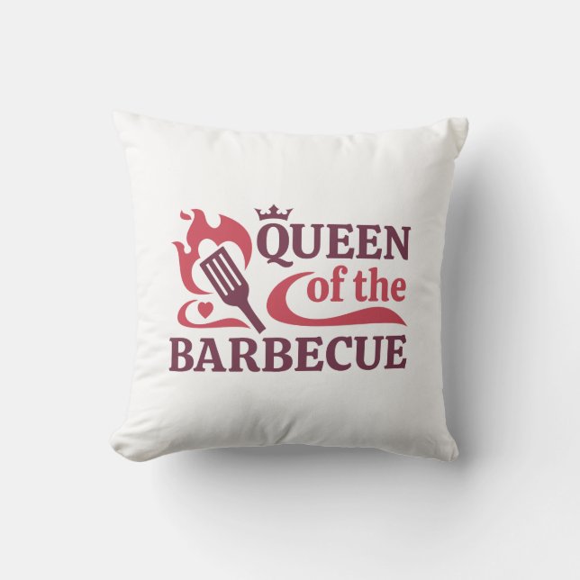 Queen Of The Barbecue Cushion (Front)