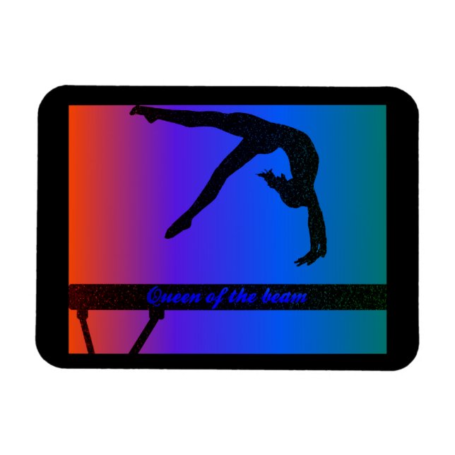 "Queen of the beam" Flexible Photo Magnet (Horizontal)