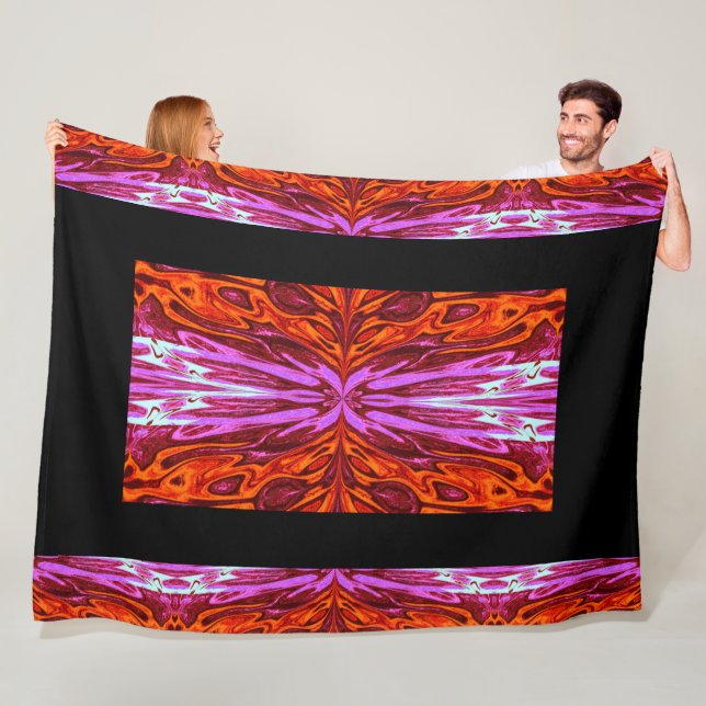 Queen of the Butterflies 37 Fleece Blanket (In Situ)