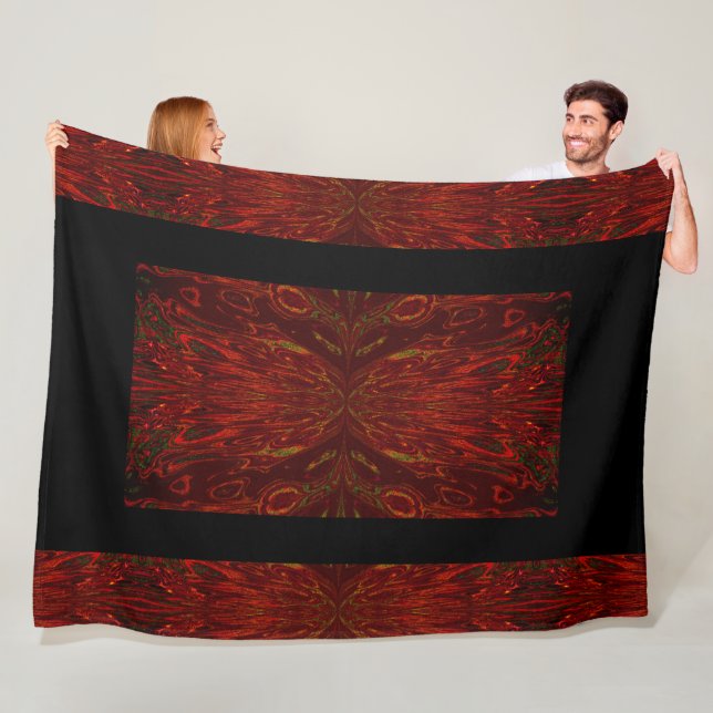 Queen Of The Butterflies 60 Fleece Blanket (In Situ)