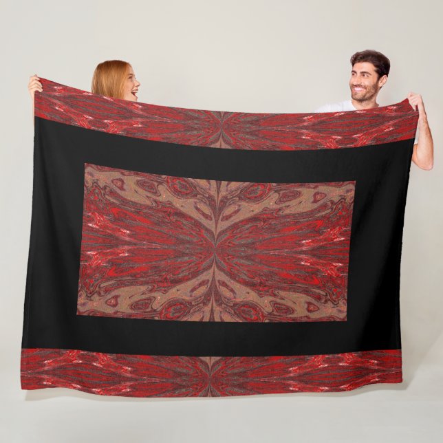 Queen Of The Butterflies 64 Fleece Blanket (In Situ)