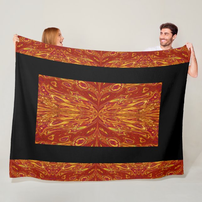 Queen Of The Butterflies 67 Fleece Blanket (In Situ)