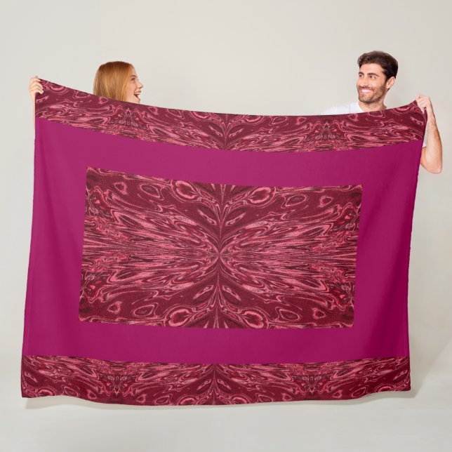 Queen Of The Butterflies 69 Fleece Blanket (In Situ)