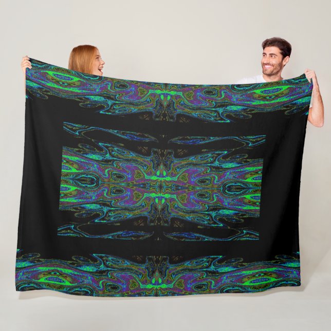 Queen Of The Butterflies 95 Fleece Blanket (In Situ)