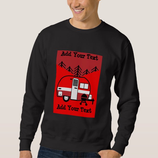 Queen of the Camper - Funny Camping RV  Sweatshirt (Front)