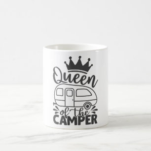 Queen Of The Camper Funny Quote Camping Saying Coffee Mug