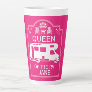 Queen Of The Camper RV Latte Mug