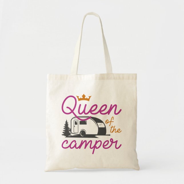 Queen Of The Camper Tote Bag (Front)