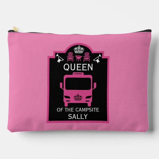 Queen Of The Campsite Accessory Pouch (Front)