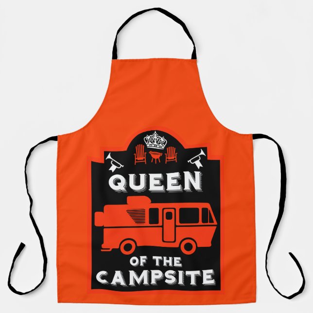 Queen Of The Campsite Apron (Front)