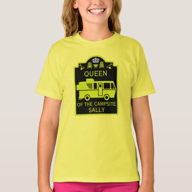 Queen Of The Campsite T-Shirt (Front)
