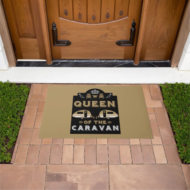 Queen of the Caravan Doormat (Outdoor)