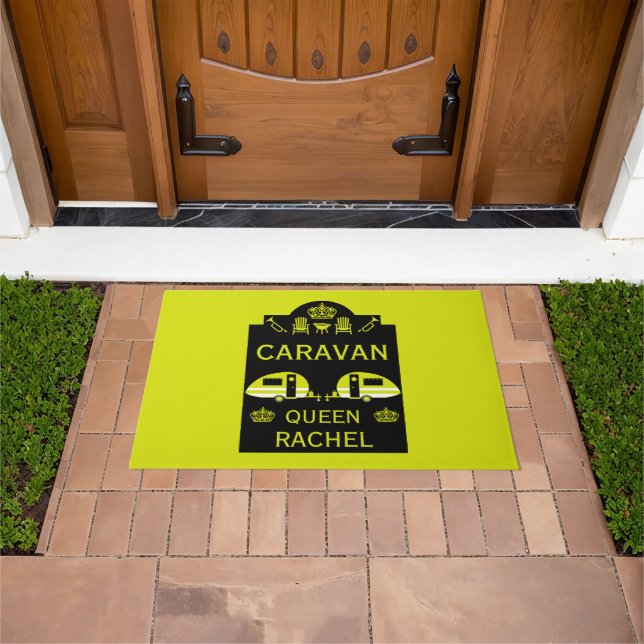 Queen of the Caravan Doormat (Outdoor)