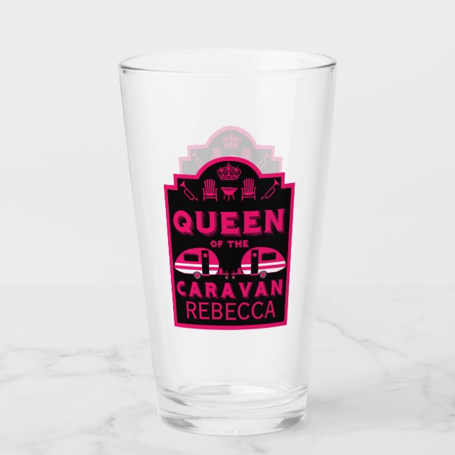 Queen of the Caravan Glass (Front)
