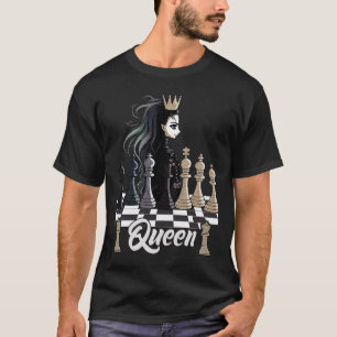 Queen of the Chessboard Rule in Style  Female Ches T-Shirt