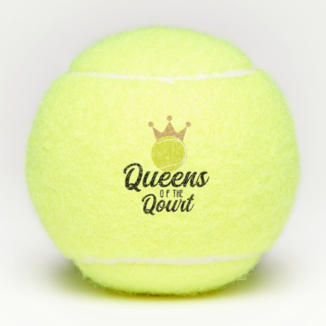 Queen of the court  tennis balls (Front)