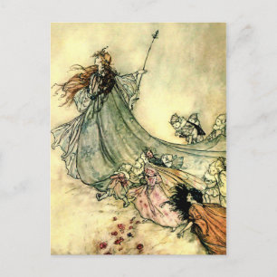 “Queen of the Fairies” by Arthur Rackham Postcard