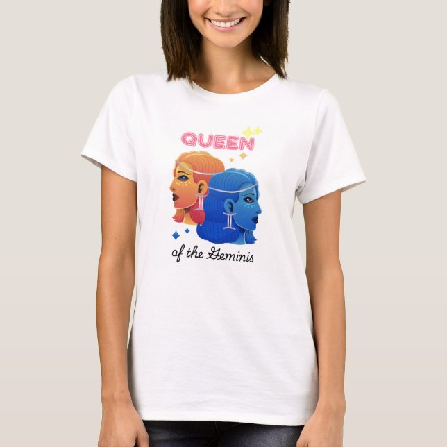 Queen of the Geminis T-Shirt (Front)