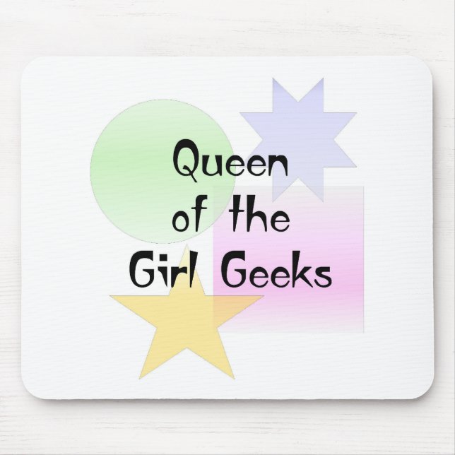 Queen of the Girl Geeks Mouse Pad (Front)