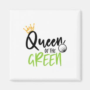 Queen Of The Green Golf Christmas Matching Women G Magnet