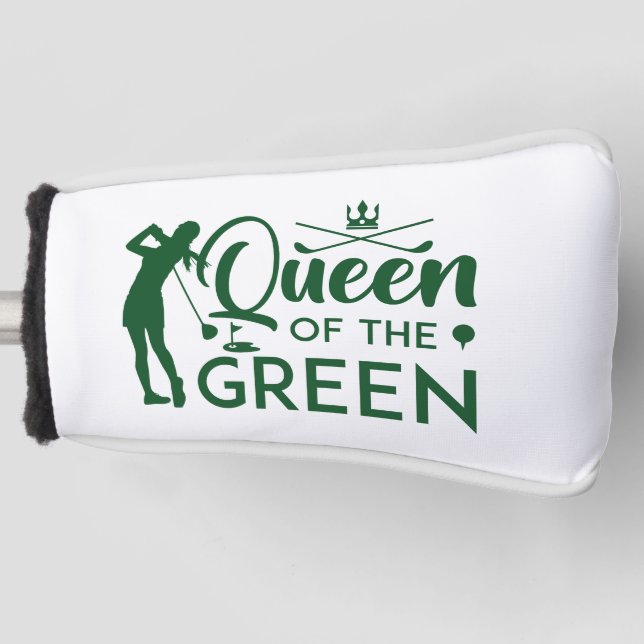 Queen Of The Green Golf Head Cover (Front)
