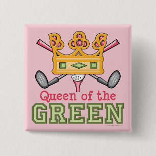 Queen of the Green Golfer Pin