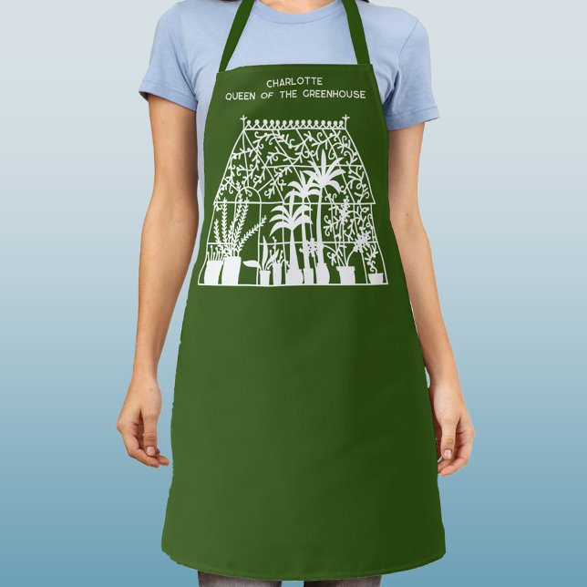 Queen of the Greenhouse Personalised Gardening Apron (Creator Uploaded)