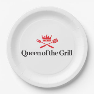 Queen of the Grill Paper Plate