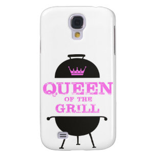 Queen Of The Grill, Pink Crown Pink Galaxy S4 Case