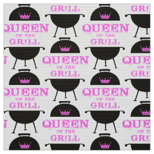 Queen Of The Grill, Pink Crown Pink Fabric
